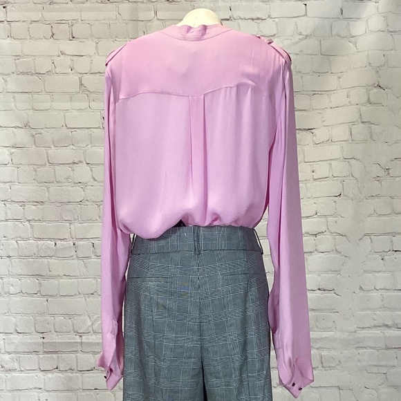 L’agence Pink Long Sleeve Blouse GUC Size 8 - Picture 4 of 13